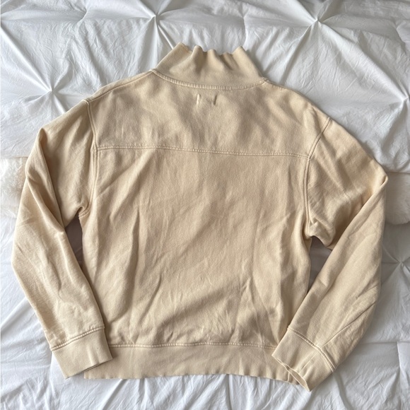 PACT Organic Cotton Creamy Oat Quarter-Zip Sweatshirt and Joggers Set NWOT - Picture 8 of 10